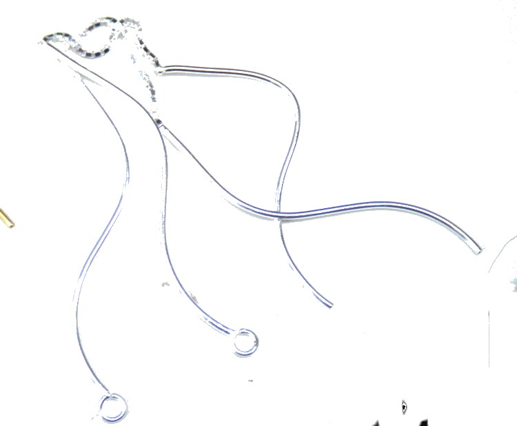 Silver Double End Pull Through Earrings