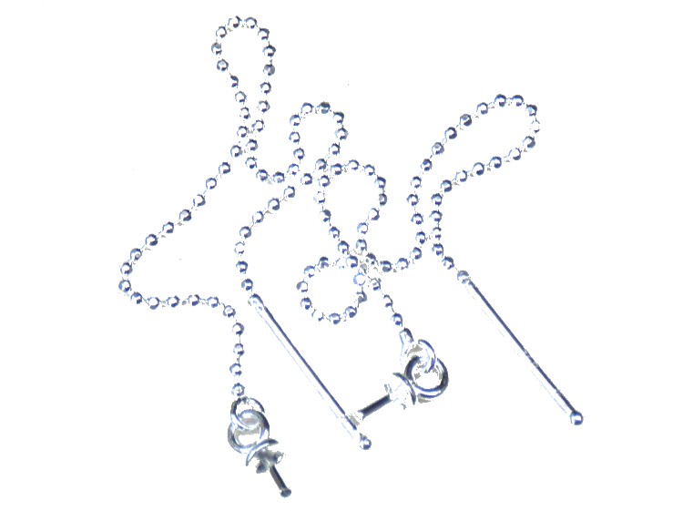 Silver Pull Through Earrings