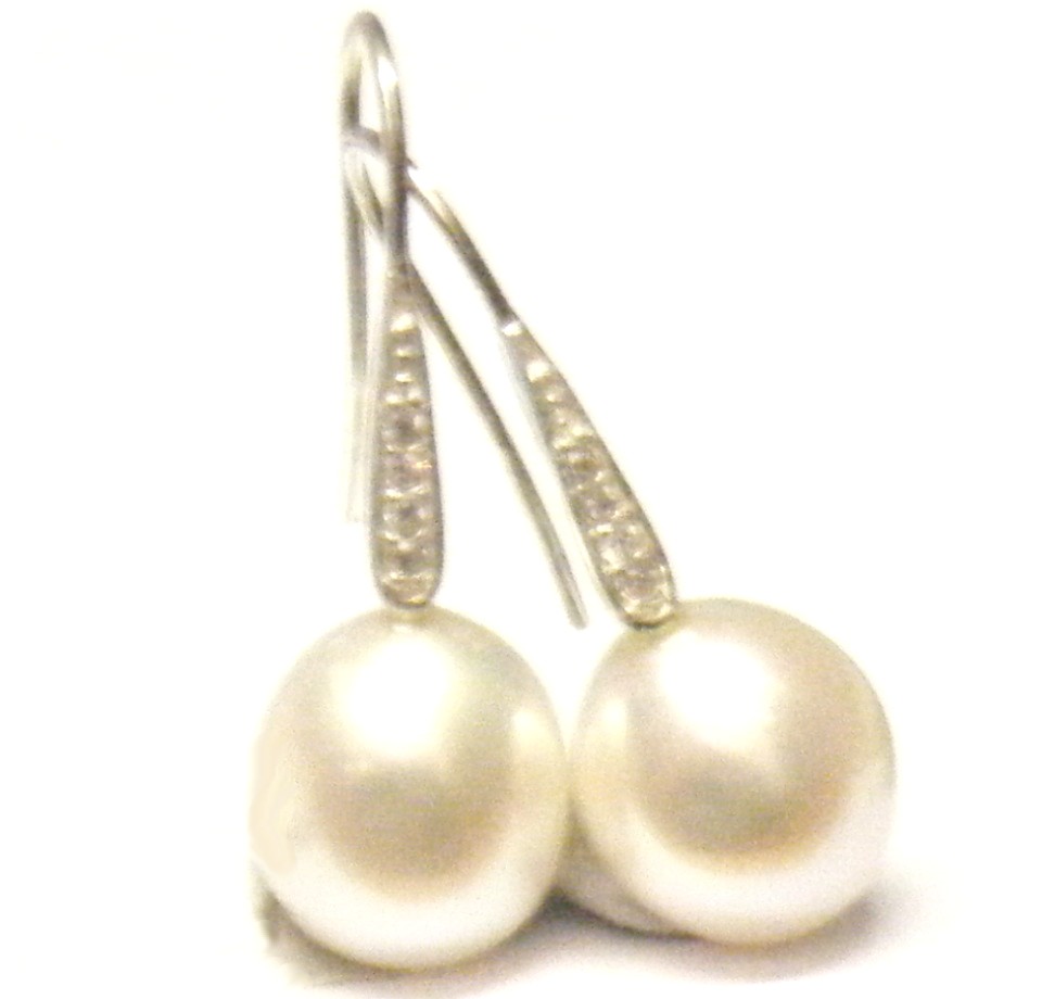 White Drop Pearl Earring