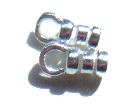 Silver Three Bar Crimps