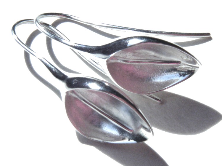 Silver Lily Earring Finding