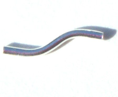 Silver Double Curved Tube