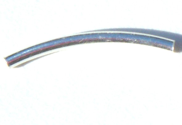 Silver Large Curved Tube