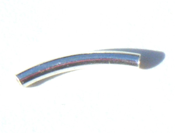 Silver Curved Tube