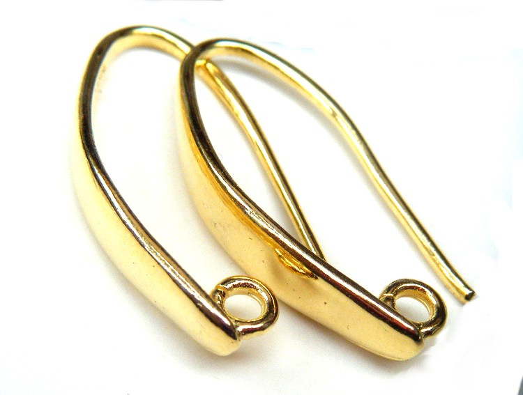 Vermeil Earring Findings, Pearlescence