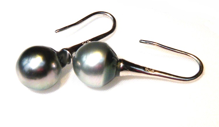 Grey Pearl Earrings