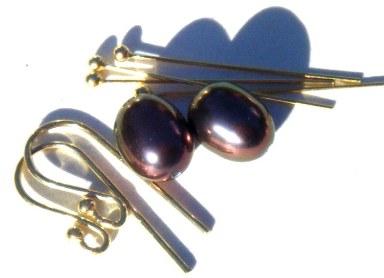AAA Aubergine Pearl Earring Kit