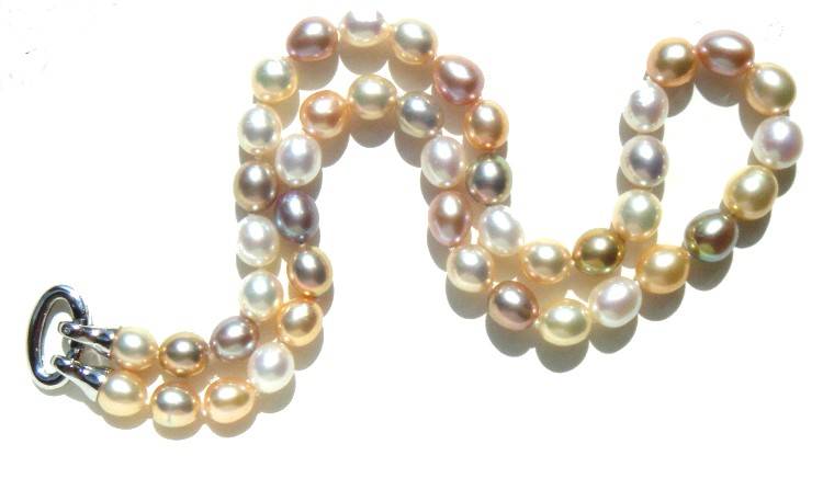 Multicoloured Pearl Necklaces