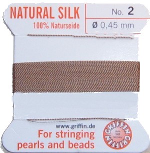 Brown 2 Griffin silk