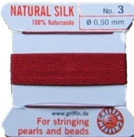 Red (scarlet) 3 Griffin Silk