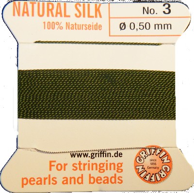 Olive Green Size 3 Griffin Silk