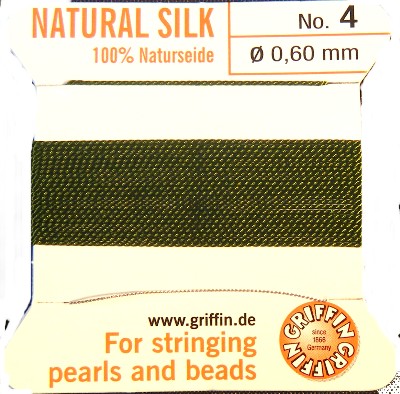 Olive Green Size 4 Griffin Silk