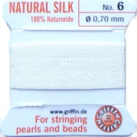 White 6 Griffin silk