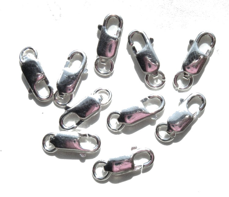 10 x Sterling Silverl Lobster Clasp